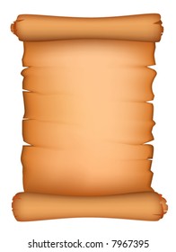 Vector illustration of old scroll