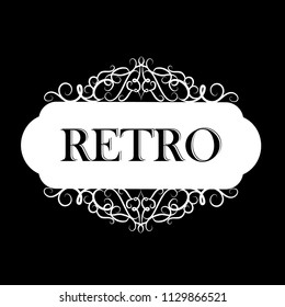 Vector illustration of old style label