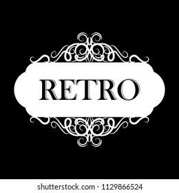 Vector illustration of old style label