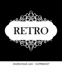 Vector illustration of old style label