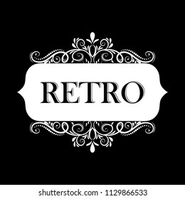 Vector illustration of old style label
