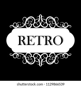 Vector illustration of old style label