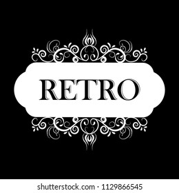Vector illustration of old style label