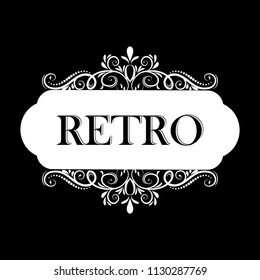 Vector illustration of old style label