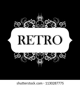 Vector illustration of old style label
