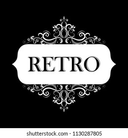 Vector illustration of old style label