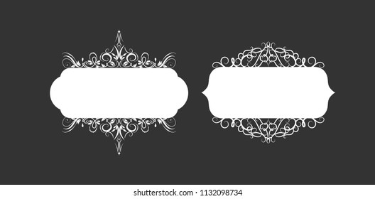 Vector illustration of old style label