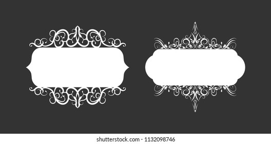 Vector illustration of old style label