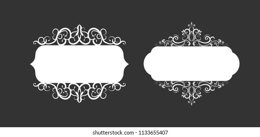 Vector illustration of old style label