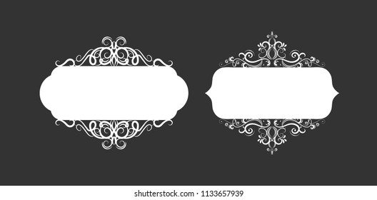 Vector illustration of old style label