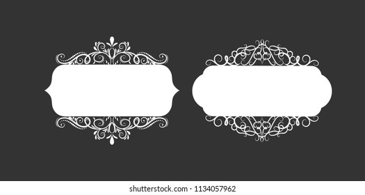 Vector illustration of old style label