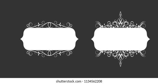 Vector illustration of old style label