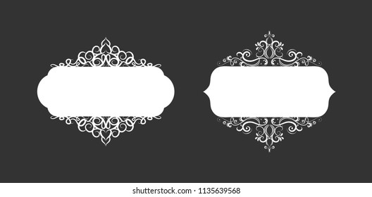 Vector illustration of old style label
