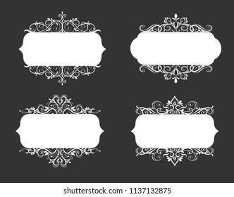 Vector illustration of old style label