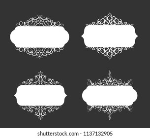 Vector illustration of old style label