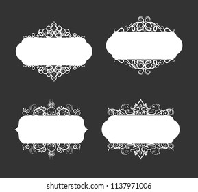 Vector illustration of old style label