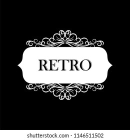 Vector illustration of old style label