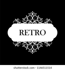 Vector illustration of old style label