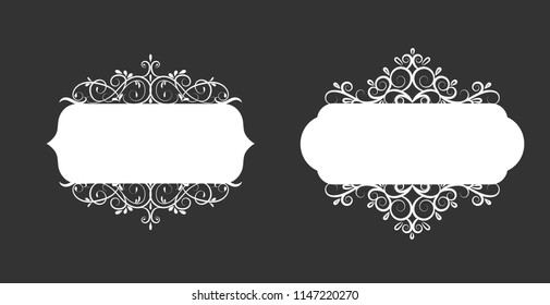 Vector illustration of old style label