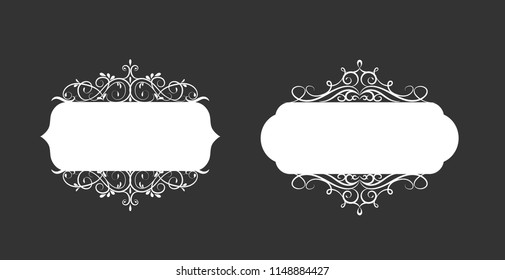Vector illustration of old style label