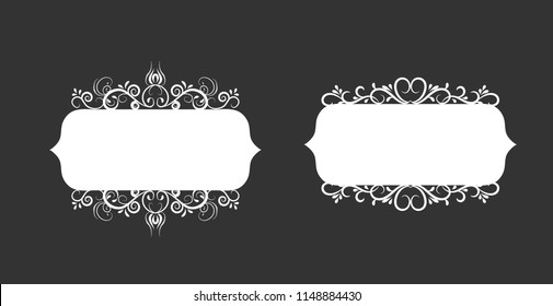 Vector illustration of old style label
