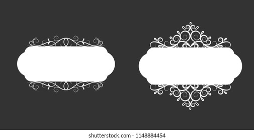Vector illustration of old style label