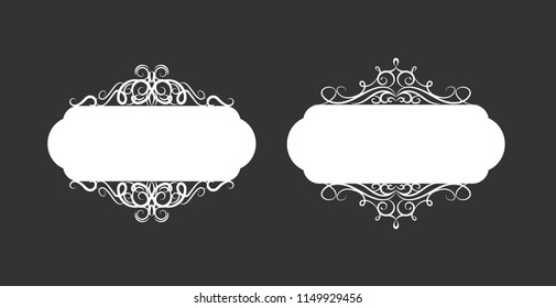 Vector illustration of old style label