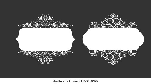 Vector illustration of old style label