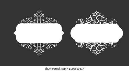 Vector illustration of old style label