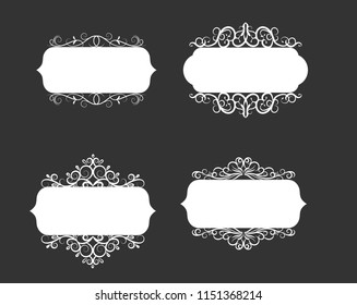 Vector illustration of old style label