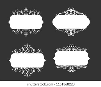 Vector illustration of old style label