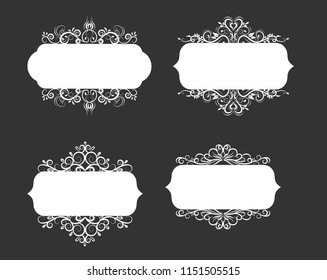 Vector illustration of old style label