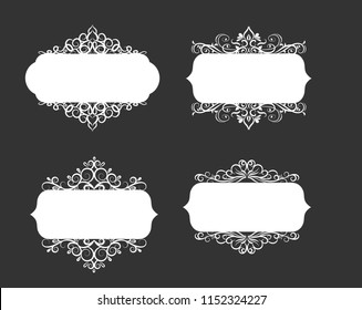 Vector illustration of old style label