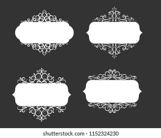 Vector illustration of old style label