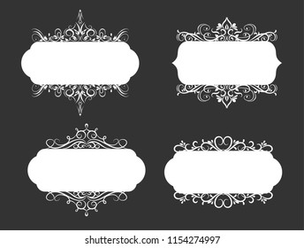 Vector illustration of old style label