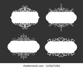 Vector illustration of old style label