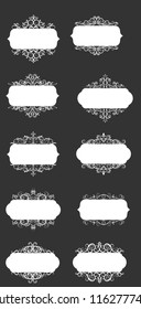 Vector illustration of old style label