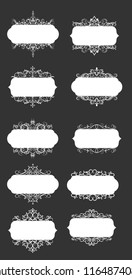 Vector illustration of old style label