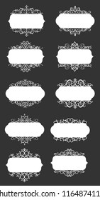 Vector illustration of old style label