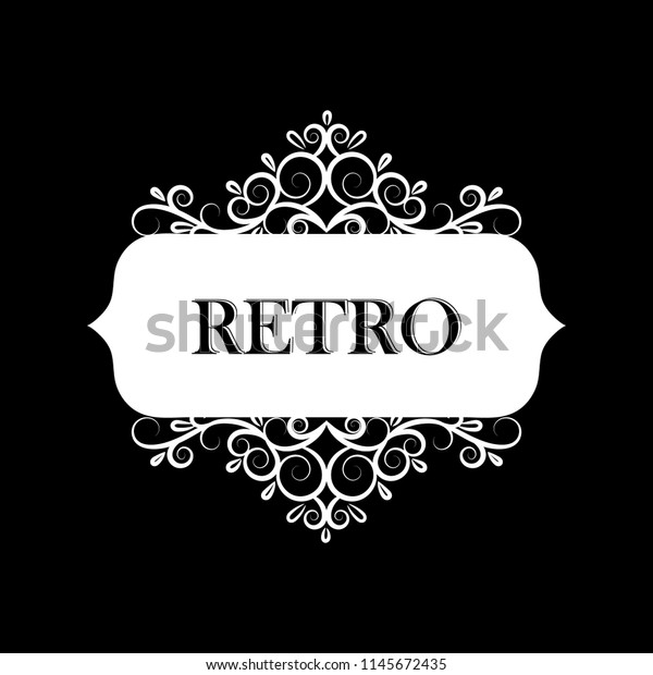 Vector illustration of\
old style label
