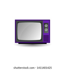 Vector illustration of the old TV.