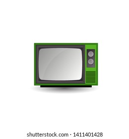 Vector illustration of the old TV.