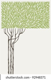 vector illustration of an olive tree