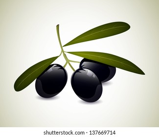 Vector Illustration of Olives