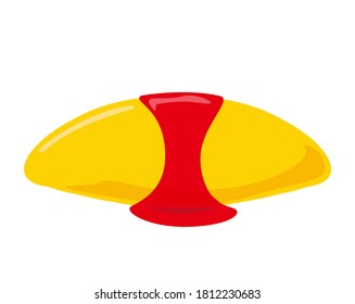 Vector illustration of omelet rice, omelet