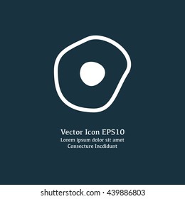 Vector illustration of omelette icon