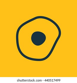 Vector illustration of omelette icon