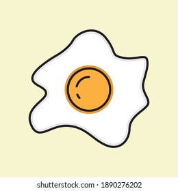Vector illustration of an omelette. suitable for food products and restaurant menus.
