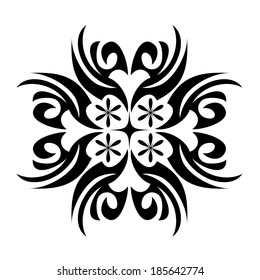 Vector illustration on an abstract decorative ornament.