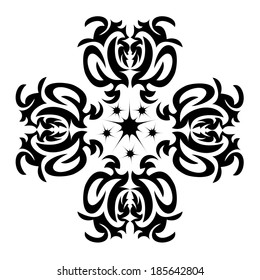 Vector illustration on an abstract decorative ornament.
